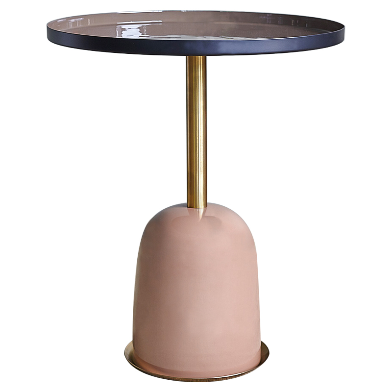 Приставной стол Ester Side Table Дымчатая Роза Латунь Приставной стол Ester Side Table Дымчатая Роза Латунь в Челябинске | Loft Concept