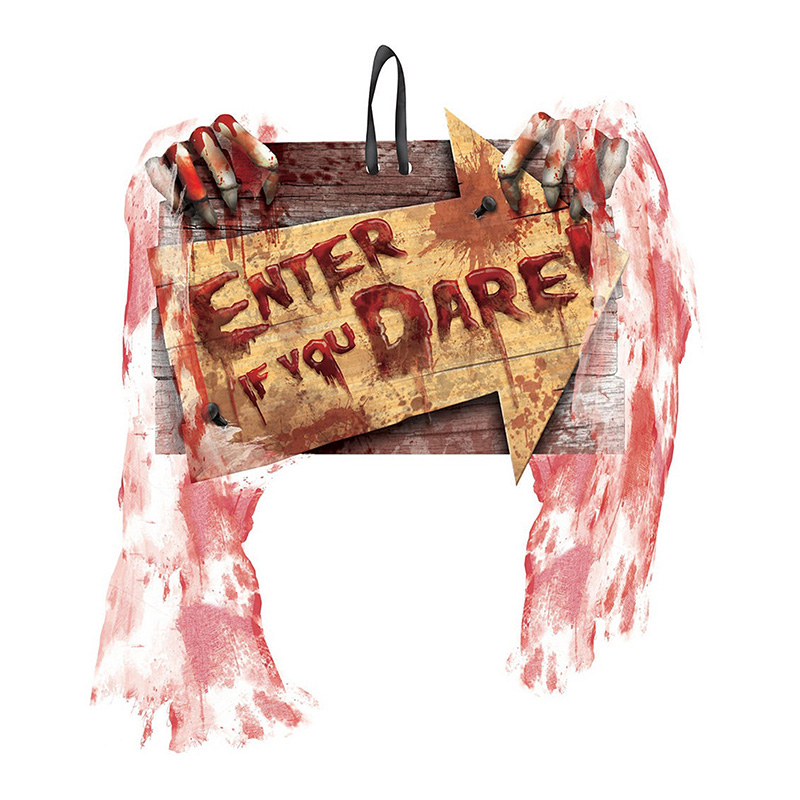 Аксессуар на стену HALLOWEEN "ENTER, if you DARE!" Черный Красный Аксессуар на стену HALLOWEEN "ENTER, if you DARE!" Черный Красный в Челябинске | Loft Concept