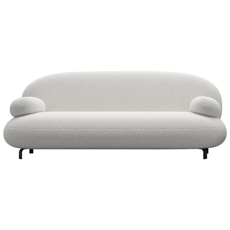 Диван Bethany White Sofa Белый Черный Диван Bethany White Sofa Белый Черный в Челябинске | Loft Concept