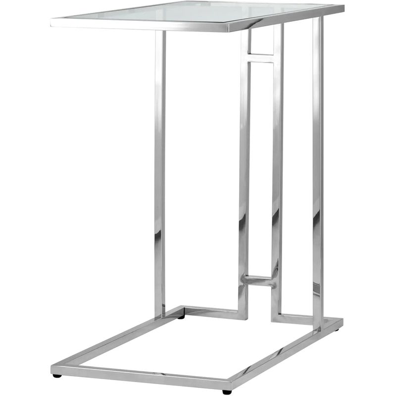 Стол приставной Lasker Milan Tables Silver Серебряный Прозрачное Стекло Стол приставной Lasker Milan Tables Silver Серебряный Прозрачное Стекло в Челябинске | Loft Concept