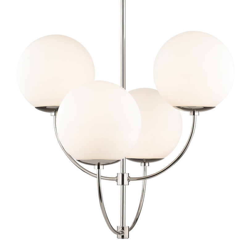 Люстра Breasal White Matte Balls Chandelier Chrome Хром Белое матовое стекло Люстра Breasal White Matte Balls Chandelier Chrome Хром Белое матовое стекло в Челябинске | Loft Concept