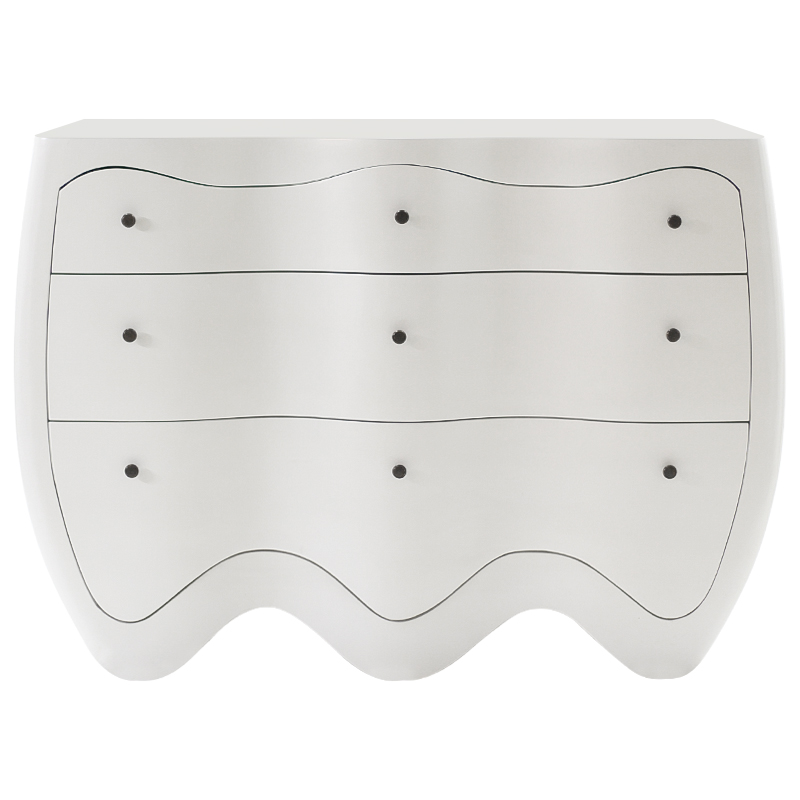 Комод WAVES Kelly Wearstler Chest of Drawers Белый Комод WAVES Kelly Wearstler Chest of Drawers Белый в Челябинске | Loft Concept