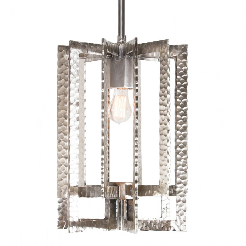 Подвесной Светильник Textured Cage Pendant Lamp silver Серебряный Подвесной Светильник Textured Cage Pendant Lamp silver Серебряный в Челябинске | Loft Concept