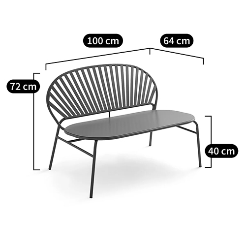 Зелёная скамья из стали Goodwin Metal Bench Green Зелёная скамья из стали Goodwin Metal Bench Green в Челябинске