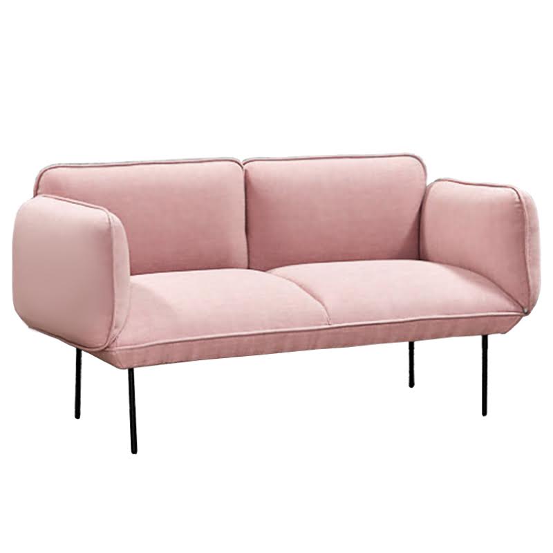 Двухместная Софа Elsa 2 Seater Sofa Розовый велюр Розовый пастельный Двухместная Софа Elsa 2 Seater Sofa Розовый велюр Розовый пастельный в Челябинске | Loft Concept