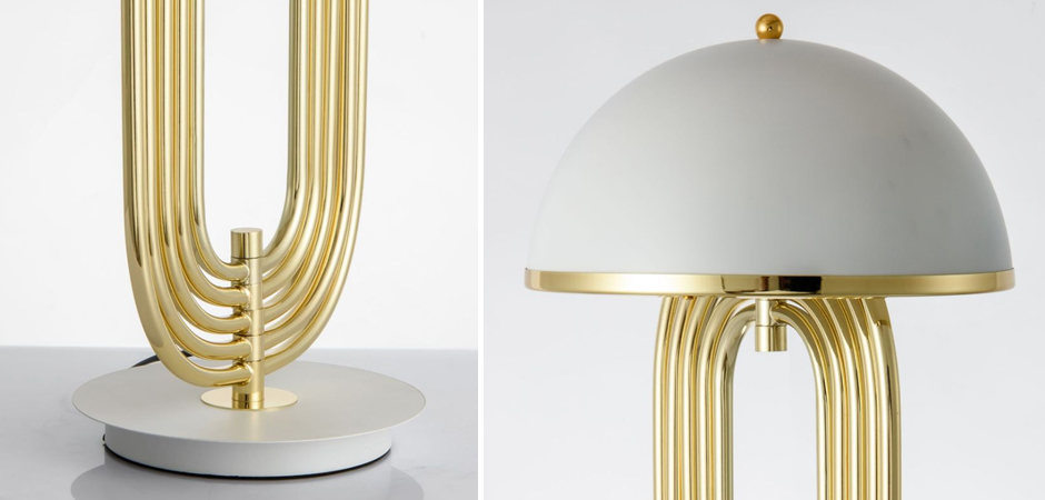 Настольная лампа Delightfull Turner Table Lamp White Настольная лампа Delightfull Turner Table Lamp White - Loft-Concept в Челябинске