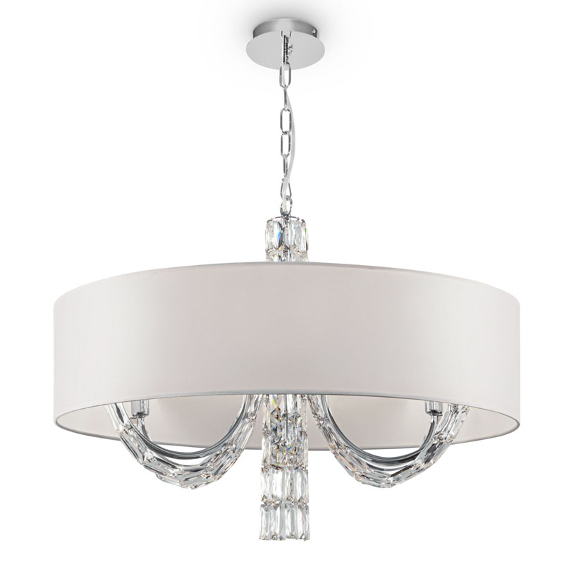 Люстра Damiana Chandelier 70 Белый Хром Люстра Damiana Chandelier 70 Белый Хром в Челябинске | Loft Concept