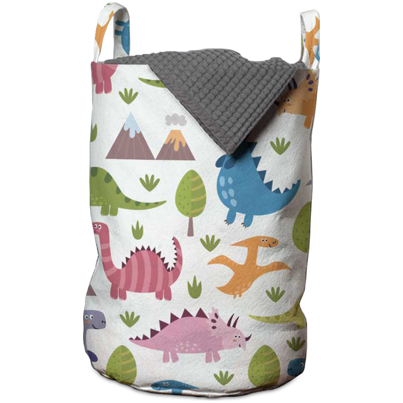 Корзина Colored Dinosaurs Basket Мульти Белый Корзина Colored Dinosaurs Basket Мульти Белый в Челябинске | Loft Concept