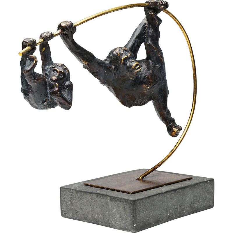 Статуэтка Climbing Monkeys Черный Золотой Статуэтка Climbing Monkeys Черный Золотой в Челябинске | Loft Concept