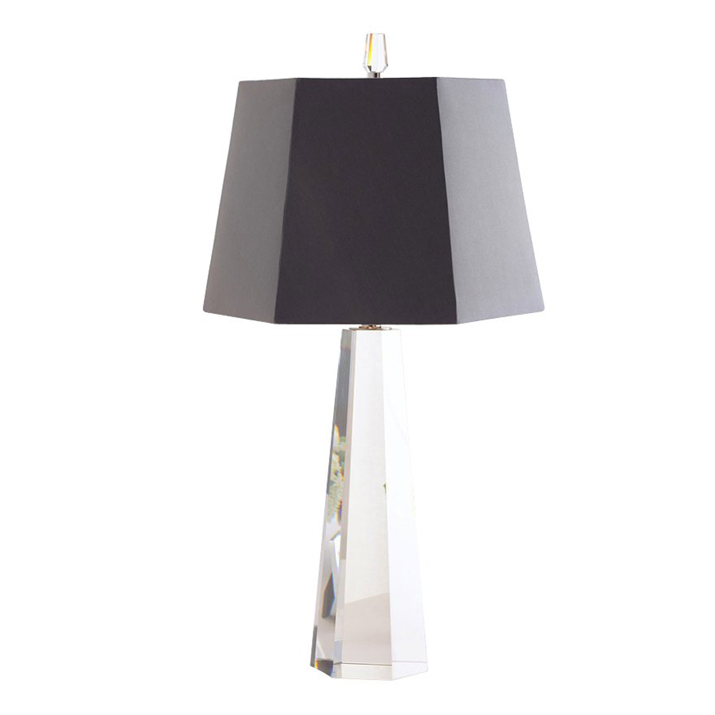 Настольная лампа Crystal Pyramid Table lamp Черный Настольная лампа Crystal Pyramid Table lamp Черный в Челябинске | Loft Concept