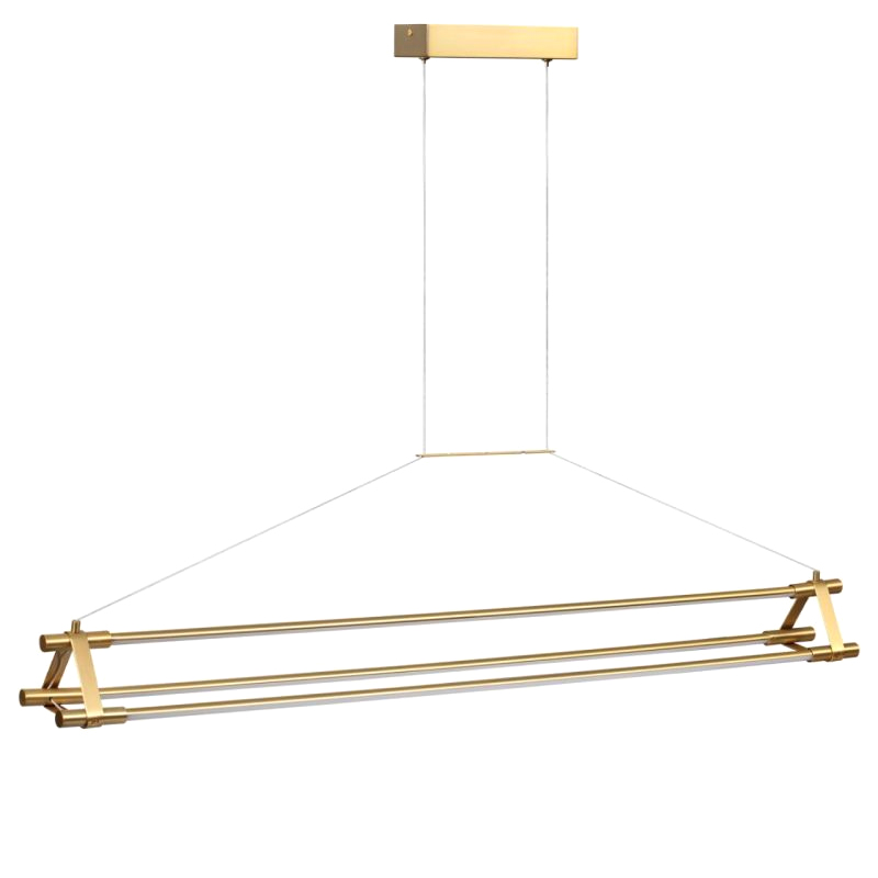 Люстра Trumpet tube Ширина 117.5см Бронза Белый Люстра Trumpet tube Ширина 117.5см Бронза Белый в Челябинске | Loft Concept
