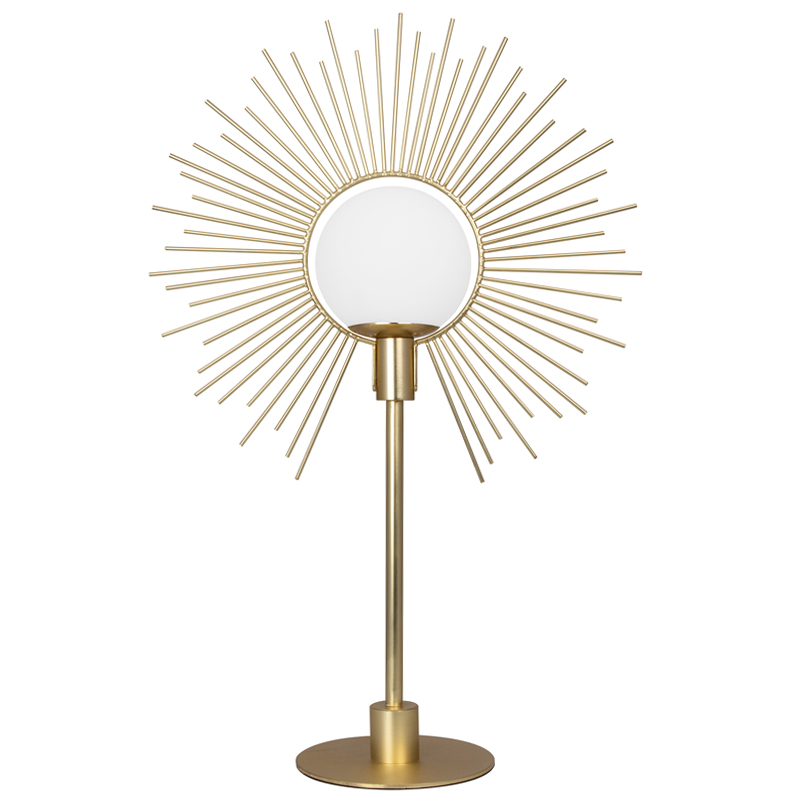 Настольная лампа Table lamp Soleil Латунь Белое матовое стекло Настольная лампа Table lamp Soleil Латунь Белое матовое стекло в Челябинске | Loft Concept