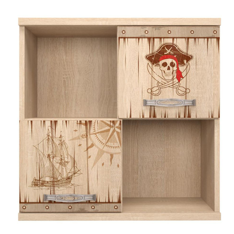 Полка Pirate Theme square Светлый дуб Полка Pirate Theme square Светлый дуб в Челябинске | Loft Concept