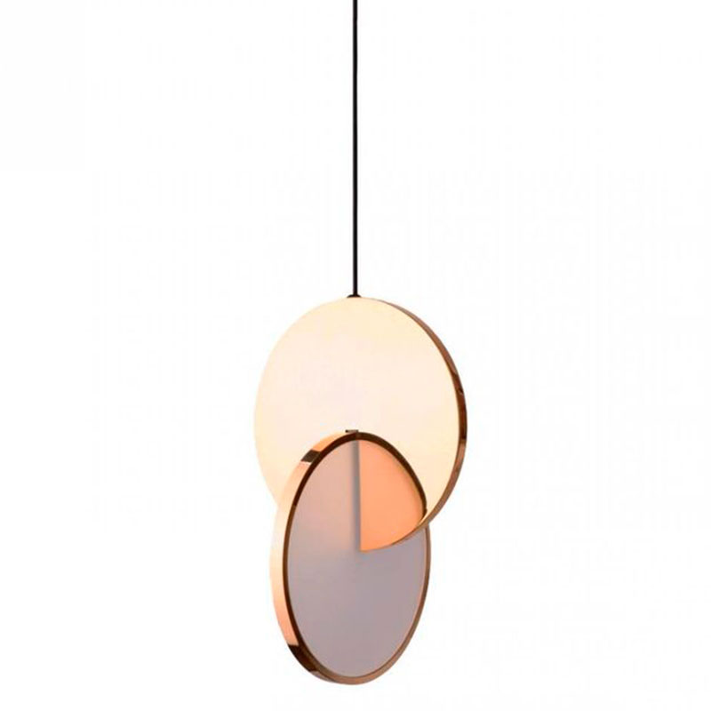 Подвесной светильник Eclipse Pendant Light Gold Золотой Белый в Челябинске | Loft Concept 
