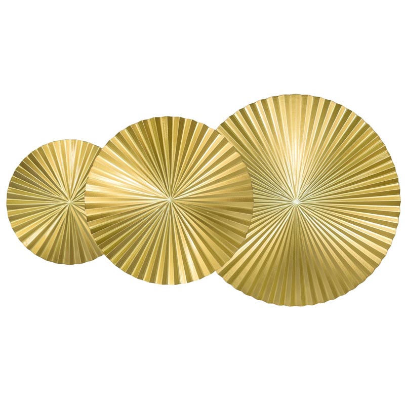Арт-объект Apollo Gold Wall Plaque Disc 3 Золотой Арт-объект Apollo Gold Wall Plaque Disc 3 Золотой в Челябинске | Loft Concept