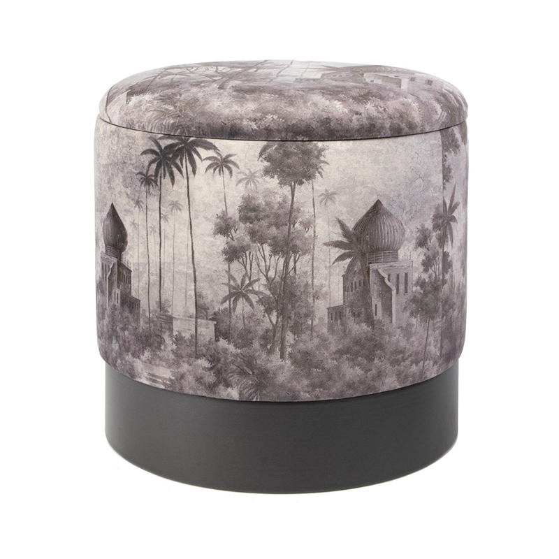 Пуф PUF Jungle Print small Мульти Черный Пуф PUF Jungle Print small Мульти Черный в Челябинске | Loft Concept