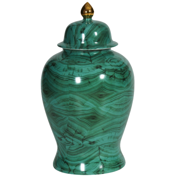 Ваза с крышкой Malachite Vase Малахит Ваза с крышкой Malachite Vase Малахит в Челябинске | Loft Concept