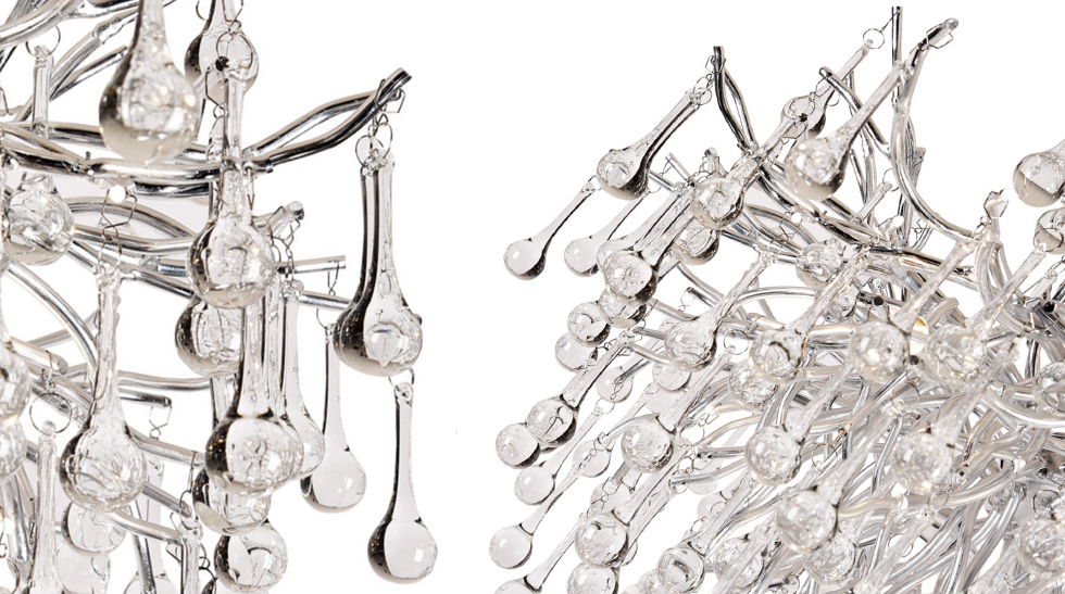Люстра Droplet Chandelier Silver 80 Люстра Droplet Chandelier Silver 80 - Loft-Concept в Челябинске