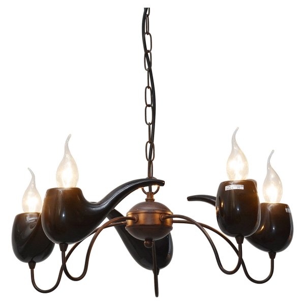 Люстра Smoking Pipes Chandelier Черный Люстра Smoking Pipes Chandelier Черный в Челябинске | Loft Concept