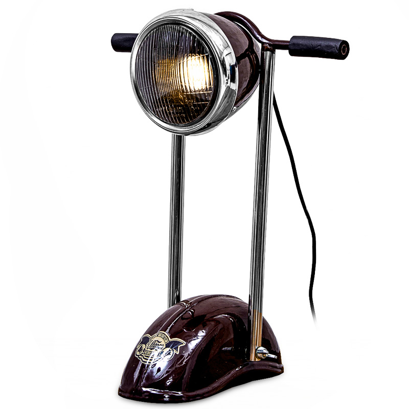 Настольная лампа Moto Loft Table lamp Бургундский красный Настольная лампа Moto Loft Table lamp Бургундский красный в Челябинске | Loft Concept