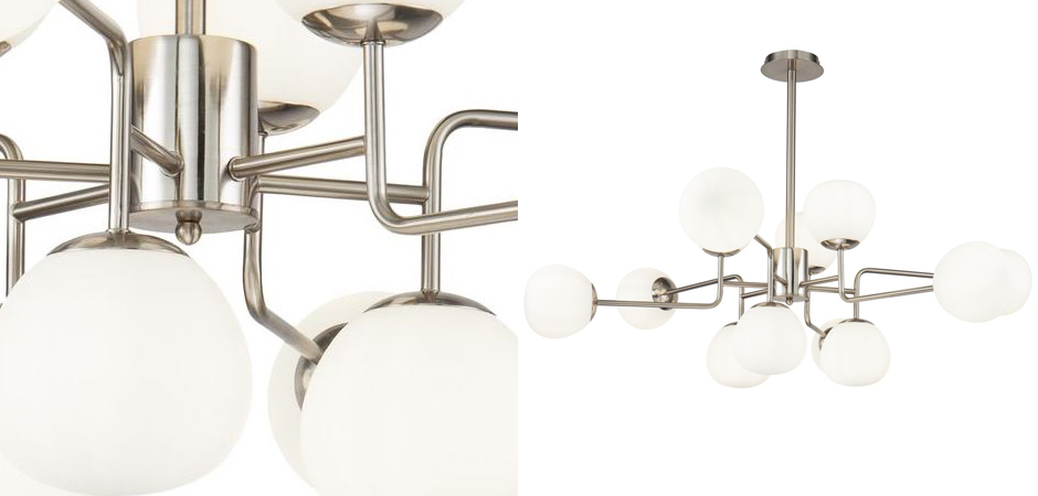 Люстра Tiepolo Ball Chandelier Nickel 12 Люстра Tiepolo Ball Chandelier Nickel 12 - Loft-Concept в Челябинске