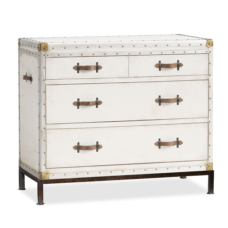 Комод в винтажном стиле Vintage Chests Белый Белый Коричневый Комод в винтажном стиле Vintage Chests Белый Белый Коричневый в Челябинске | Loft Concept