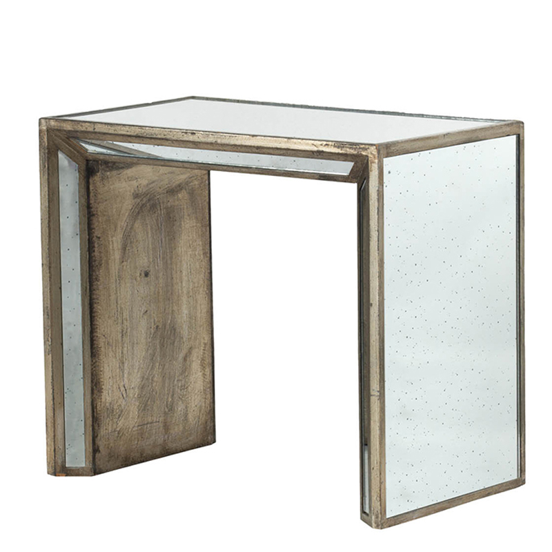 Приставной столик Mirrored Wide Side Зеркало Приставной столик Mirrored Wide Side Зеркало в Челябинске | Loft Concept