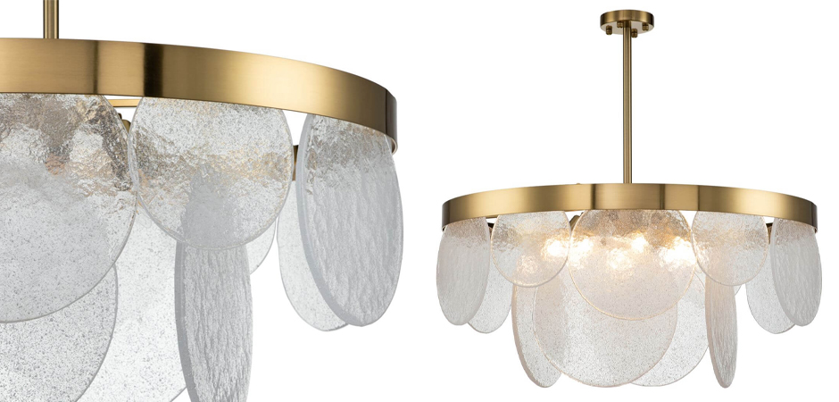 Люстра Petals с Рельефным Стеклом Люстра Petals с Рельефным Стеклом - Loft-Concept в Челябинске