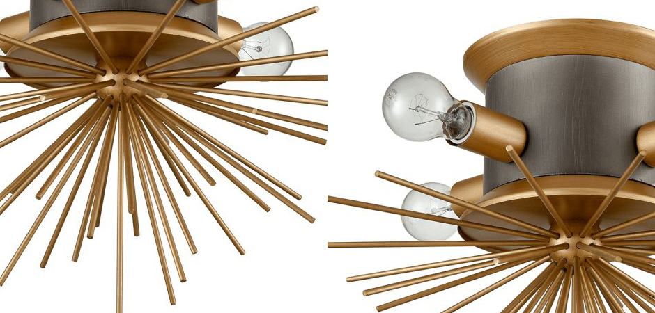 Потолочный светильник Hedgehog Brass Chandelier Потолочный светильник Hedgehog Brass Chandelier - Loft-Concept в Челябинске