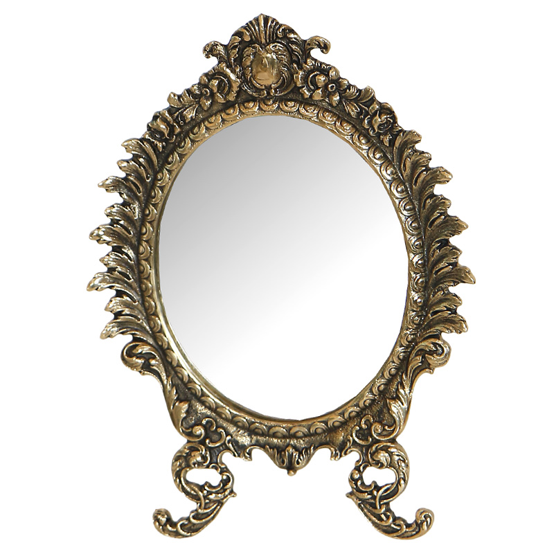 Зеркало настольное в бронзовой раме King Bronze Mirrors Бронза Зеркало настольное в бронзовой раме King Bronze Mirrors Бронза в Челябинске | Loft Concept
