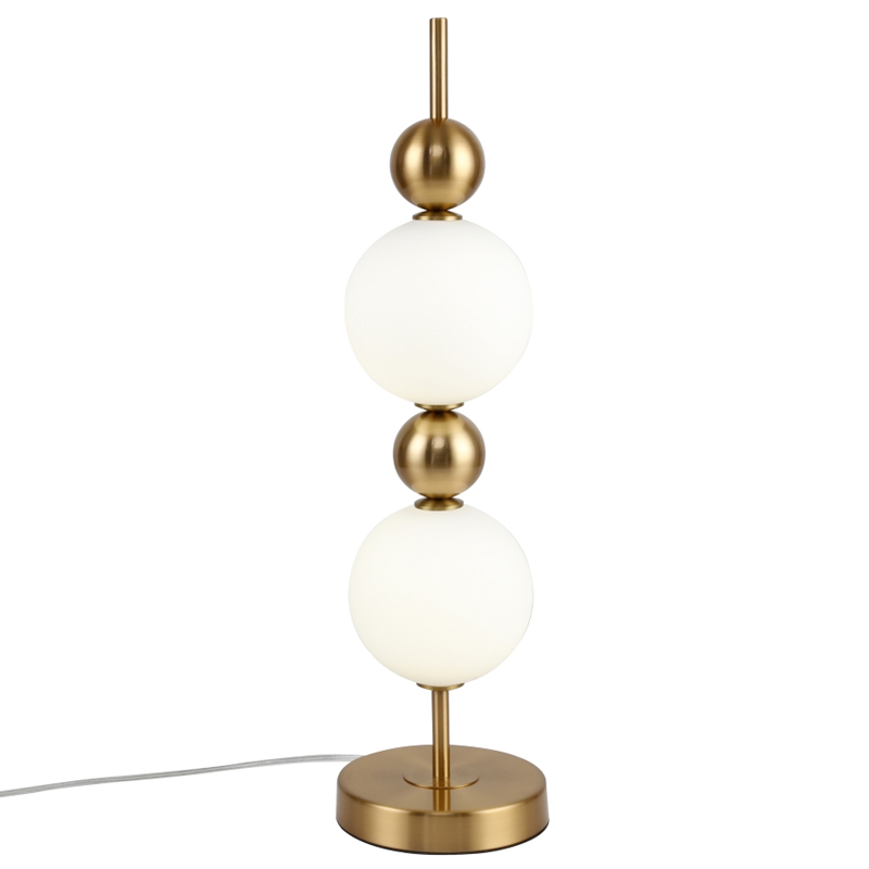 Настольная лампа PEARLS SUSPENSION Белый Латунь Настольная лампа PEARLS SUSPENSION Белый Латунь в Челябинске | Loft Concept