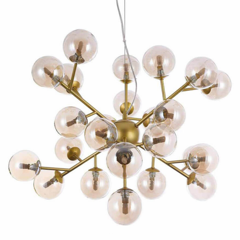 Люстра Berries Chandelier Amber 65 матовое золото Янтарь (Amber) Люстра Berries Chandelier Amber 65 матовое золото Янтарь (Amber) в Челябинске | Loft Concept