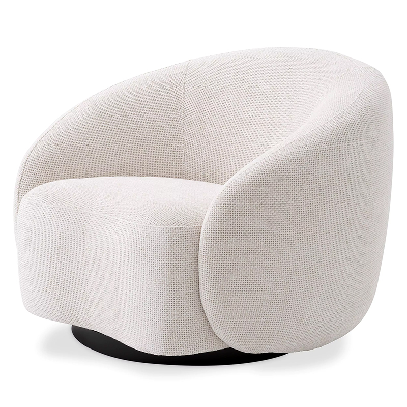 Кресло Eichholtz Swivel Chair Amore Молочный Черный Молочный Черный Кресло Eichholtz Swivel Chair Amore Молочный Черный Молочный Черный в Челябинске | Loft Concept