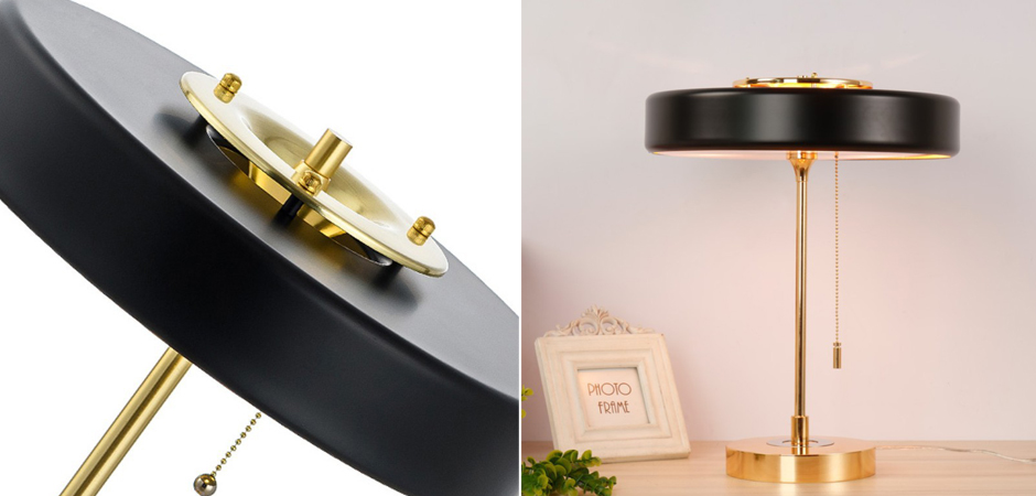 Настольная Bert Frank Revolve Table Lamp Black Настольная Bert Frank Revolve Table Lamp Black - Loft-Concept в Челябинске