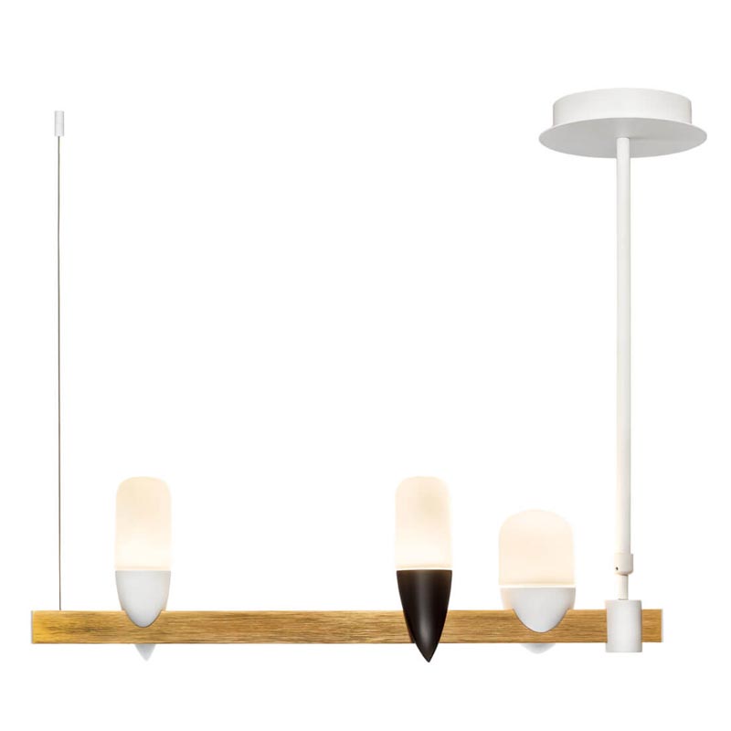 Люстра Ebenezer Chandelier Linear white 60 Белый Латунь Люстра Ebenezer Chandelier Linear white 60 Белый Латунь в Челябинске | Loft Concept
