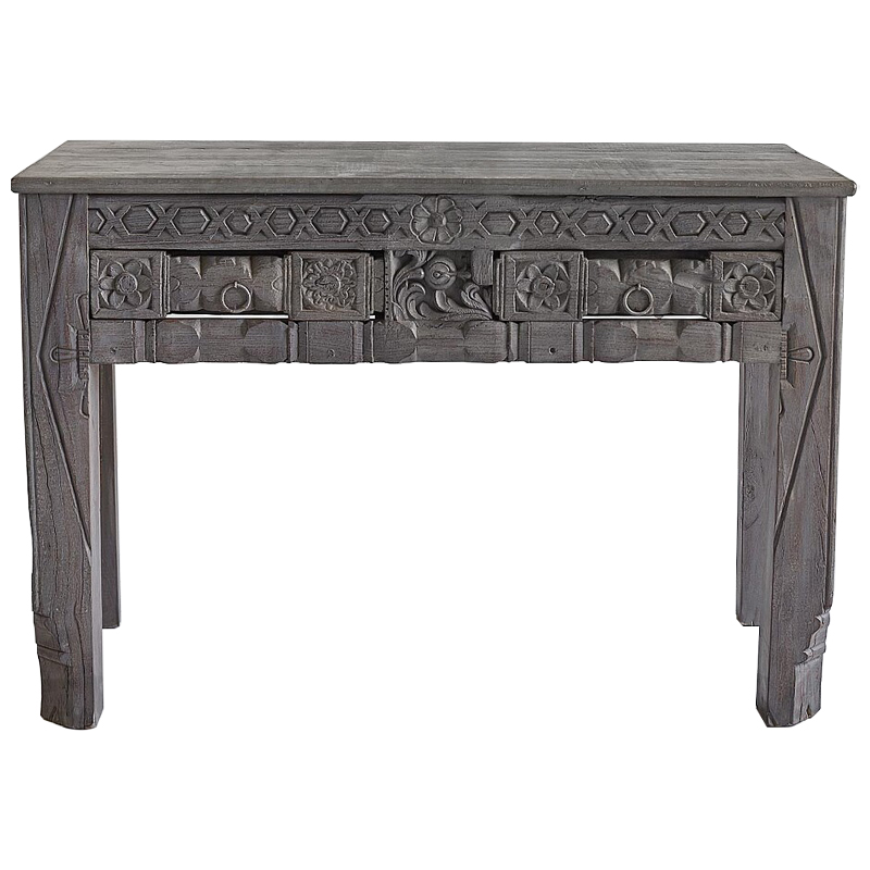 Консоль Sadhika Grey Mango Console Серый в Челябинске | Loft Concept 