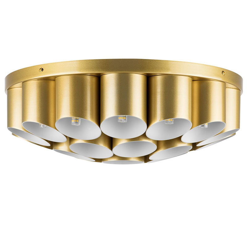 Потолочный светильник Garbi Gold Pipe Organ Ceiling Lamp 22 Золотой Белый Потолочный светильник Garbi Gold Pipe Organ Ceiling Lamp 22 Золотой Белый в Челябинске | Loft Concept