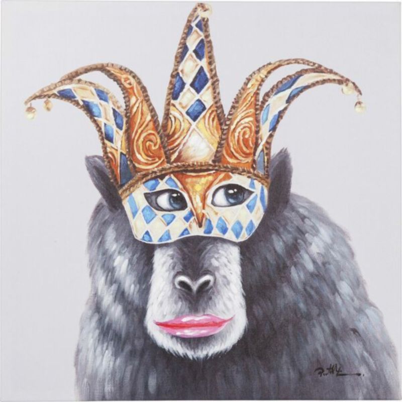 Постер The Masked Monkey Серый Постер The Masked Monkey Серый в Челябинске | Loft Concept