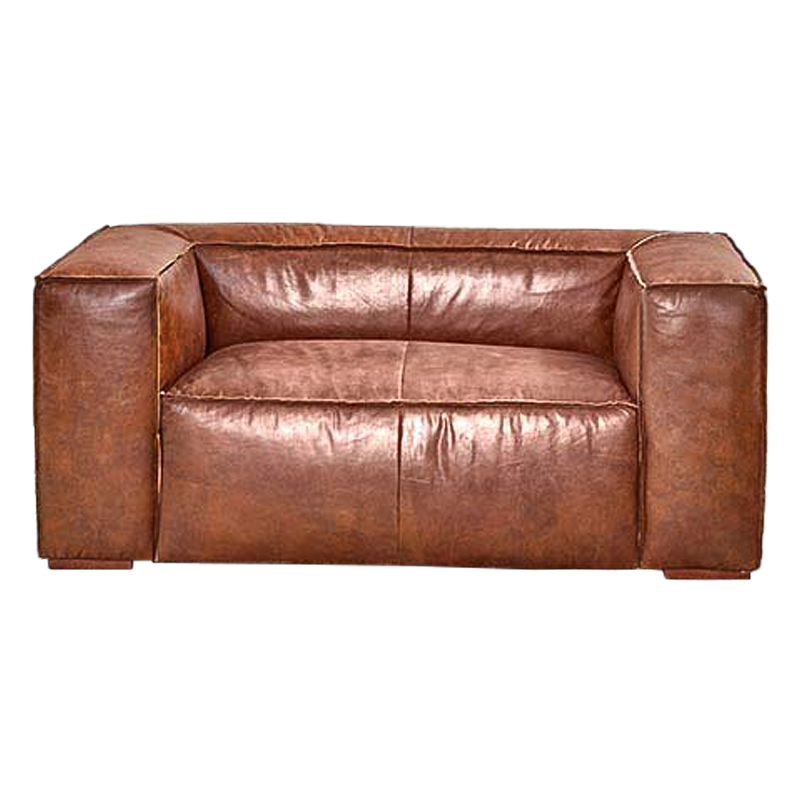 Диван Leather Softness Sofa Коричневый Диван Leather Softness Sofa Коричневый в Челябинске | Loft Concept