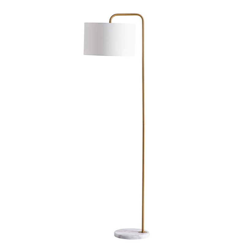Торшер Randers Floor Lamp Белый Золотой в Челябинске | Loft Concept 