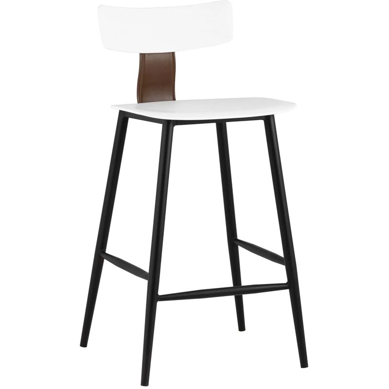 Стул Барный ANT White Eco-Leather Белый Коричневый Черный в Челябинске | Loft Concept 
