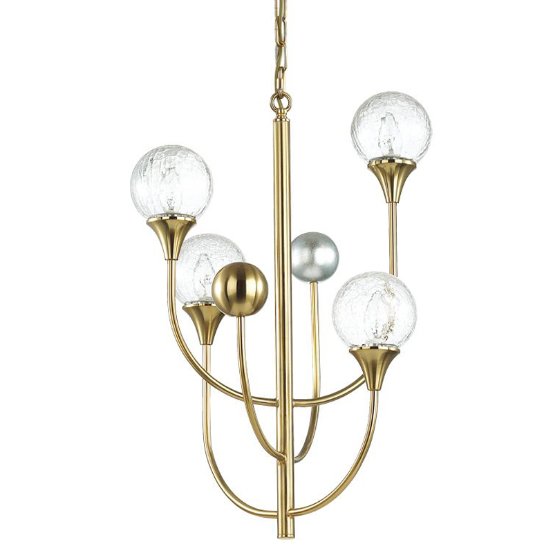 Люстра Benniga Chandelier 4 Золотой Прозрачный (Transparent) Люстра Benniga Chandelier 4 Золотой Прозрачный (Transparent) в Челябинске | Loft Concept