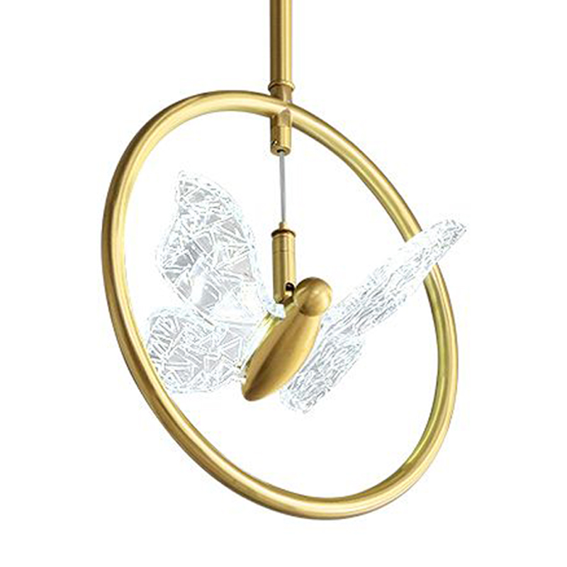 Светильник Butterfly Disk Pendant Lamp H Прозрачный Латунь Светильник Butterfly Disk Pendant Lamp H Прозрачный Латунь в Челябинске | Loft Concept