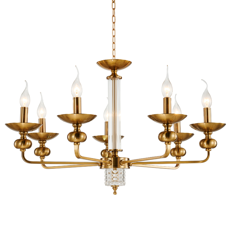 Люстра Adilin Chandelier 75 Бронза Прозрачный Люстра Adilin Chandelier 75 Бронза Прозрачный в Челябинске | Loft Concept