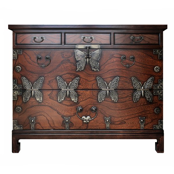 Китайский комод Chinoiserie chest of drawers Butterfly  в Челябинске | Loft Concept 