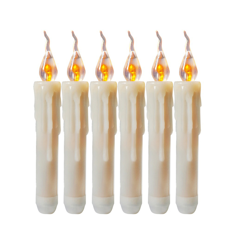 Набор из 6-ти свечей LED Candles Simulated Fire Белый Набор из 6-ти свечей LED Candles Simulated Fire Белый в Челябинске | Loft Concept