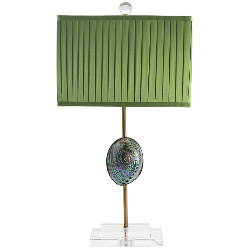 Настольная лампа с абажуром Green Semiprecious Stone Table Lamp Зеленый Прозрачное Стекло Латунь Перламутровый Настольная лампа с абажуром Green Semiprecious Stone Table Lamp Зеленый Прозрачное Стекло Латунь Перламутровый в Челябинске | Loft Concept