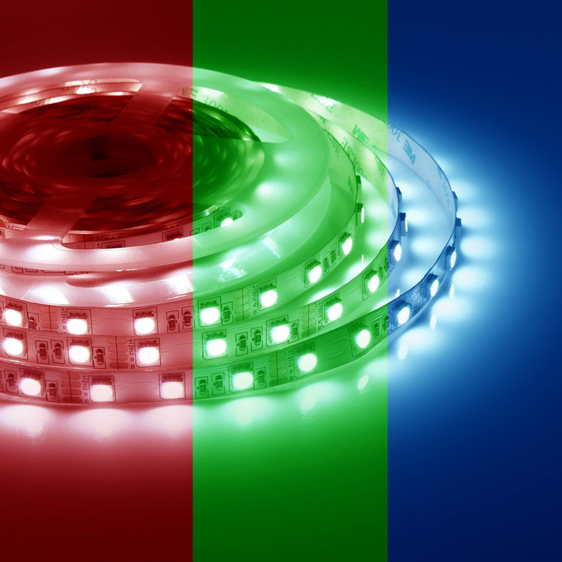 Светодиодная лента 14,4W/m 60LED/m 5050SMD разноцветная 5M Белый Светодиодная лента 14,4W/m 60LED/m 5050SMD разноцветная 5M Белый в Челябинске | Loft Concept