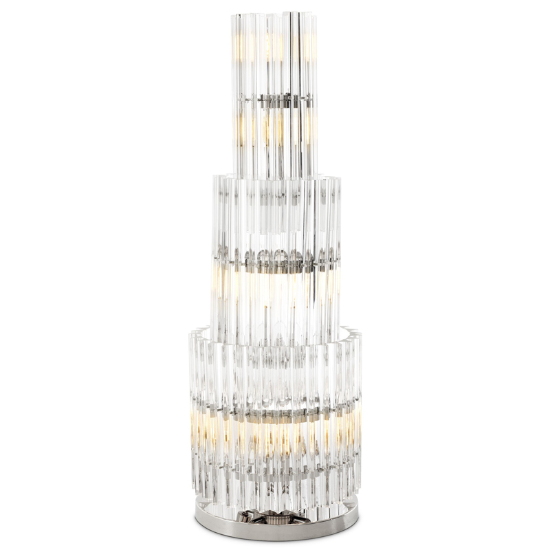 Настольная лампа Eichholtz Table Lamp Eldorado Никель Прозрачный Настольная лампа Eichholtz Table Lamp Eldorado Никель Прозрачный в Челябинске | Loft Concept