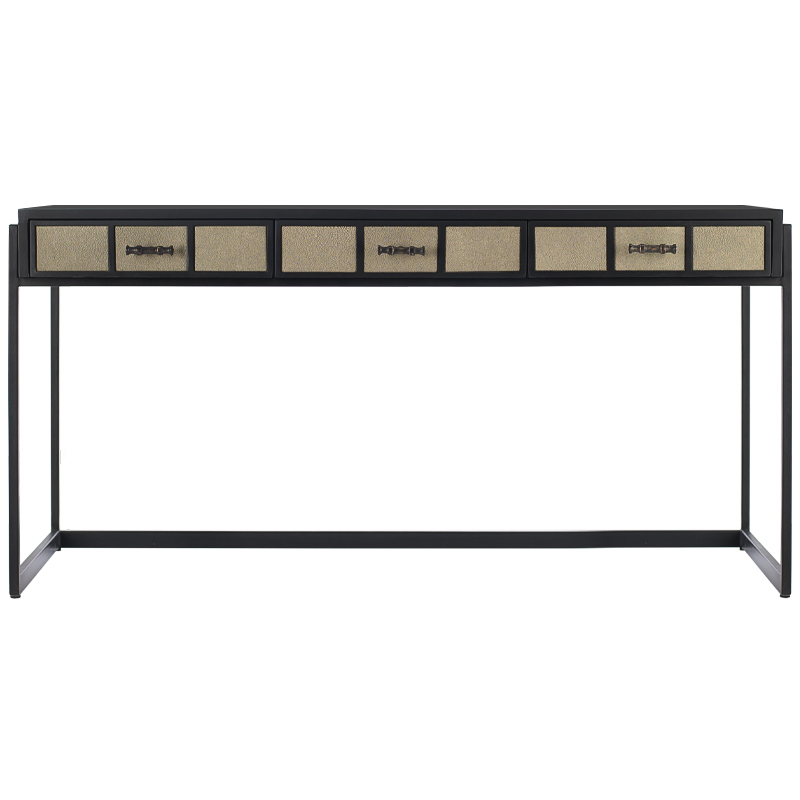 Рабочий стол Lavern Stingray Texture Desk Черный Бежевый Металлик винтаж Рабочий стол Lavern Stingray Texture Desk Черный Бежевый Металлик винтаж в Челябинске | Loft Concept